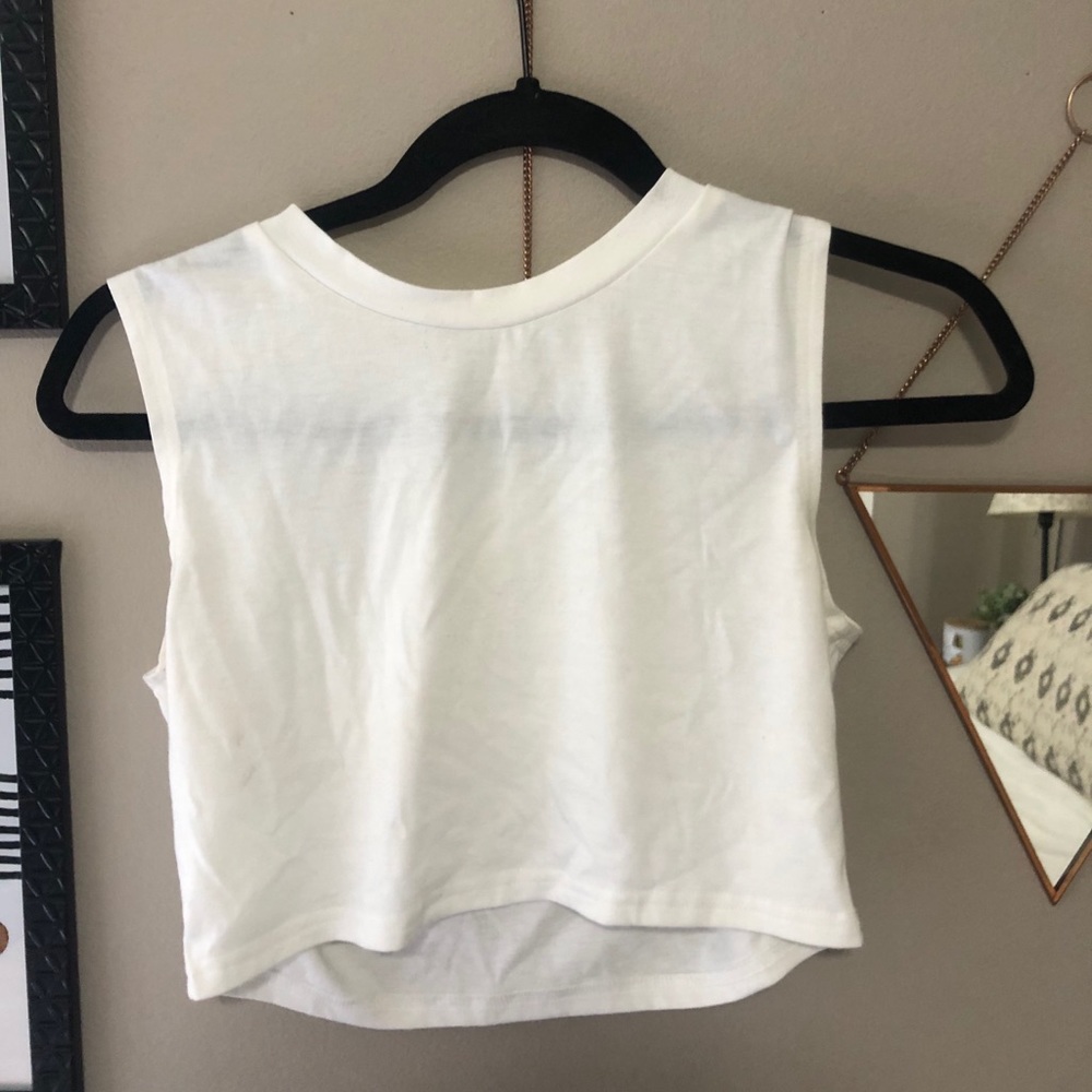 White Crop Top - Picture 2 of 2